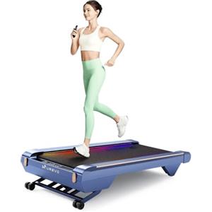 UREVO Cyberpad Tapis Roulant Inclinazione Automatica Del 14% Con SmartAPP, Tapirulan Elettrico Professionale, Telecomando LED,Motore Silenziosa &Senza Spazzolee,Walking Pad per Casa/Uffcio