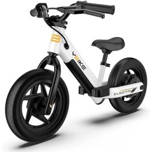 Ybike Bicicletta Elettrica di Bilanciamento per Bambini 3-5 Anni, 12 Pollici bici senza pedali, Design Sicuro e Leggero, Bici Elettrica con Sedile Regolabile, Ideale per Apprendimento Equilibrio