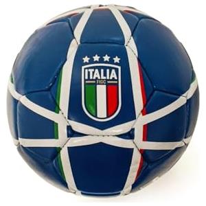 ITALIA FIGC Pallone da Calcio Ufficiale - Misura 2 - Blu e Bianco - Palla Piccola per Divertimento e Allenamento - Licenza Originale