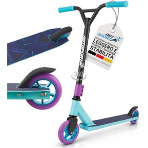ArtSport Stunt Scooter con manubrio a 360°, cuscinetti ABEC 9, ruote in PU da 100 mm e griptape, monopattino per bambini, monopattino acrobatico, monopattino da trick