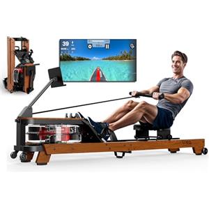 Orisyn Vogatore a resistenza acquatica per casa,peso utente massimo 180 kg | Remata realistica, allenamento a basso impatto, scorrimento fluido, per home gym, principianti ed esperti
