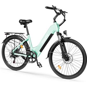 ESKUTE C202 Bicicletta Elettrica 48V 17,5Ah per Adulti 26", Batteria Rimovibile, E-Bike da Città per Pendolari, Cambio 7 Velocità, 25 km/h, Autonomia fino a 110 km