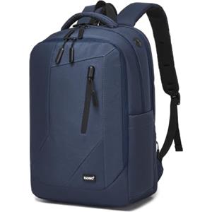 KONO Zaino Porta PC 15,6 Pollici, Antifurto e Impermeabile Zaini per PC Portatili Leggero per Lavoro, Viaggi, Università e Affari, Zaino Multifunzionale per Uomo e Donna - Blu Marino