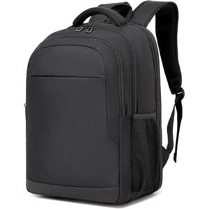 Shavont Zaino Porta PC da 15,6 Pollici da Uomo e Donna, Zaino da Lavoro Leggero con Scomparto PC ad Apertura Completa e Tasca Antifurto per Viaggio, Ufficio e Università (Nero)