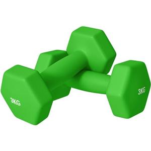 SPORTNOW 2x1-10 kg Set di 2 Manubri Palestra Esagonali Antiscivolo | Set Pesi Palestra Esagonali in Metallo, Allenamento Forza Fitness Casa, per Uomini/Donne