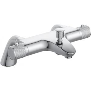 MENDIO Rubinetto Miscelatore Termostatico per Vasca da Bagno,Con Beccuccio per Vasca da Bagno,Miscelatore per Doccia con Controllo Anti Scottatura,Cromato