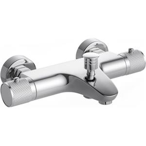 MENDIO Rubinetto Miscelatore Termostatico per Vasca da Bagno,Montaggio a Parete 150MM Con Controllo Anti Scottatura,Ottone Massiccio