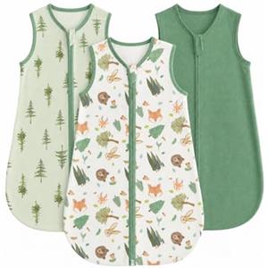WYTbaby 1.5 Tog sacco nanna neonato in cotone, per neonati fino a 36 mesi | Coperta indossabile per neonati
