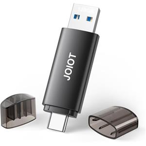 JOIOT Chiavetta USB C 128GB 3.1 Pendrive USB C and USB 3.1 2 in 1 OTG Memoria USB C High Speed Pennetta USB C per Smartphone iOS Cellulare Android Linux Laptop Black