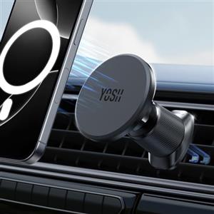 YOSH Porta Cellulare Auto per MagSafe, Supporto Telefono Auto Magnetico per Presa d'Aria, Porta 360° Rotation, per iPhone 17/16/15/14/13/12 & custodia per MagSafe