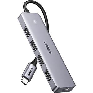 UGREEN Hub USB C vers 4 Porte USB Adattatore Multiporta Estensione (15cm) | Compatibile con iPhone 17 Pro Max Air, MacBook Pro Air M3 M2 M1, Galaxy S24 Ultra, Surface