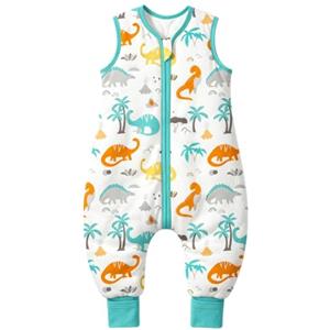 Mosebears Sacco Nanna con Piedini Invernale 2,5 Tog 6-18 Mesi Tutto l'anno Sacco Nanna in Cotone Traspirante per Neonati e Bambini