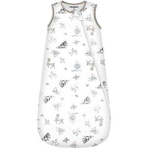 Mosebears Sacco nanna invernale per bambini 2,5 tog,Sacco Nanna Neonato in fibra di bambù, morbidissimo e caldo(0-6 mesi, Wald)