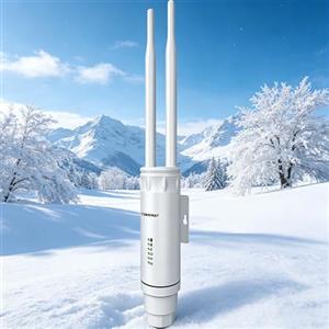 COMFAST Ripetitore WiFi Esterno, Access Point WiFi Esterno 1200Mbps | 4 Antenne, Porta Ethernet, MU-MIMO, Supporta Modalità Ripetitore/Router/AP, Indicatori di Segnale, IP66 Resistente, 24V PoE