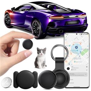 FUYAOSC GPS Tracker per Auto, Localizzatore Bluetooth Compatibile Android Senza ABO | Copertura Globale In Tempo Reale Tracciare Magnetico GPS, Air Tracker Android Nascosto per Auto e Moto