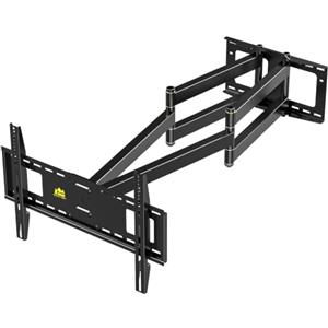 FORGING MOUNT Supporto TV Parete per 50-90" con Doppio Braccio Lungo 1090mm | Fino a 90 kg, VESA Max 600-400mm, Ideale per Angolo Staffa TV Muro Girevole Inclinabile Estensibile Universale
