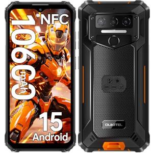 OUKITEL WP23S Rugged Smartphone 10600mAh, 6,52" HD+ Cellulare Antiurto | Android 15 Telefono Indistruttibile 16GB+64GB/1TB, Fotocamera 13MP, Impermeabile IP68/IP69K, 4G Dual SIM/OTG/NFC/Face ID/GPS