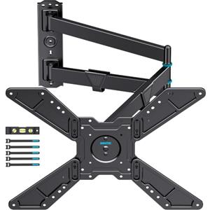 BONTEC Supporto TV da Parete per TV 32-75", Rotazione 90° e Braccio 838 mm | Portata 50 kg, VESA max 600x400 mm, staffa girevole e inclinabile, passa da orizzontale a verticale