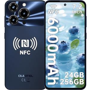 OUKITEL C69 smartphone in offerta - 7,2 pollici 120Hz, 24GB+256GB, 2026 | Display HD+ da 7,2 pollici a 120Hz,fotocamera 64MP,batteria 6000mAh e Dual SIM 4G Cellulare in offerta