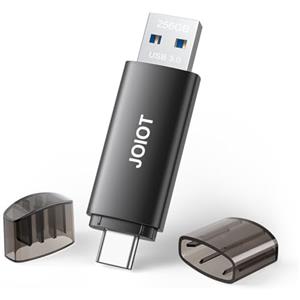JOIOT Chiavetta USB 256 GB 3.0 Pen Drive USB C 3.0 2 in 1 Pennetta Chiavette USB 256gb OTG Memoria Stick per Smartphone PC Android iPhone 15 Alta Velocità Archiviazione Dati Nero