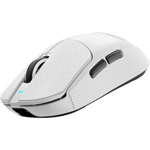 ATTACK SHARK X8SE Mouse with Grip Tape for Large Hand, 55g SUPERLIGHT, PixArt PAW3311 Gaming Sensor, BT/2.4G Wireless/Wired, Adjustable DPI up to 25000, 500mAh Battery (White)