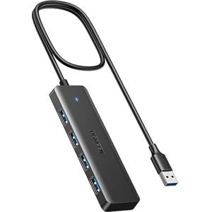 UGREEN Hub USB 3.0 con 4 Porte Sdoppiatore Multi USB 5Gbps Plug Play 100cm | Ultra Fin Multiporta USB 3.0 Compatibile con MacBook Pro Air iMac Surface XPS PC Laptop Tastiere e Dischi Rigidi