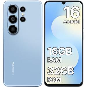 Blackview WAVE 10C Smartphone Offerta Android 16, 6.88", 16GB+32GB/1TB | 32MP+13MP Telefono Cellulare in Offerta, 5000mAh Telefoni, Cellulari e Smartphone 4G Dual SIM/Face ID/3 Slot/3.5mm Jack/OTG