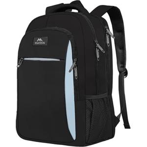 MATEIN Grande Zaino per PC 18.4 Pollici, Leggero Zaini per Laptop | Antifurto Zaino da Viaggio per Donna Uomo, Impermeabilie Zaini Casual per Notebook, Lavoro, Regalo, Blu Nero