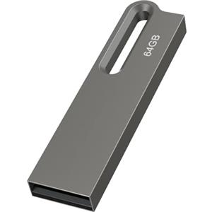 JOIOT Chiavetta USB 64 GB 3.0 2 Pezzi Pennetta USB 3.0 Memoria Stick Pendrive 64GB Chiavette USB 3.0 Penne USB Flash Dirve 64 GB Per PC Tablet Laptop Telefono Cellulare Nero+Argento