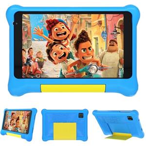 Gleeso Tablet Bambini 7 Pollici Android Tablet con Controllo Parentale(Blu) | Kids Tablets 32GB+128GB TF, Kids Pre-Installato, Doppia Fotocamera,Tablet con Protettiva Antiurto Custodia