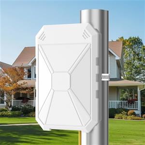 INEAUTO Ripetitore WiFi per esterni N300, antenne integrate, amplificatore WiFi da viaggio, IP67, resistente alle intemperie, amplificatore supportato con modalità PoE, AP/router/ripetitore, porta Ethernet