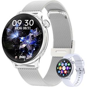 Berilona Smartwatch Donna con Chiamate Bluetooth,1.27" HD Fitness Tracker con Alexa,120+Modalità Sportive, IP68, Cardiofrequenzimetro, Sonno, Contapassi, Orologio Smartwatch per Android iOS