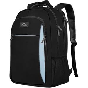 MATEIN Zaino Porta PC 17.3 Pollici, Zaino PC Impermeabile per Università | Zaino Potta PC 17,3 Pollici, Zaino Lavoro Uomo, Zaini per PC Portatile, Laptop Backpack per Scuola Superiore, Blu Nero