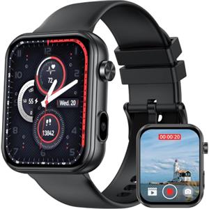 TAOPON Orologio Smartwatch Uomo Donna con Videocamera: 1.91" Dynamic Quadrante Smart Watch per Cuffie Bluetooth Chiamate Foto Musica Funzioni con Sonno Fitness Contapassi Watches Impermeabile per Android IOS