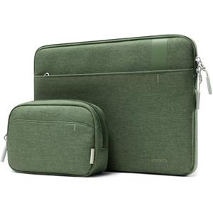 Inateck 360° Custodia PC Laptop per MacBook Air/Pro 13 M5-M1, Macbook Neo | Borse Computer con Custodia Piccola Compatibile con MacBook Air 13 2018-2026, MacBook Pro 13 2016-2022, Verde