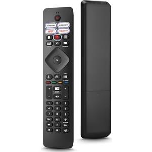 Loutoc Universale-per-Philips-Ambilight-TV-Telecomando,Telecomando per Philips TV | per Philips Smart TV 4K OLED LED Ultra HD FHD, 5 scorciatoie, NON richiede configurazione, materiale ABS