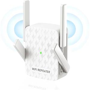COOYA Extender WiFi Più Veloce nel 2026, Ripetitore Wireless Internet, Casa copre fino a 10.000 metri quadrati, 35 Dispositivi, Booster WiFi 1200Mbps Con Porte RJ45, Dual Band 2.4G/5G, 4 Antenne