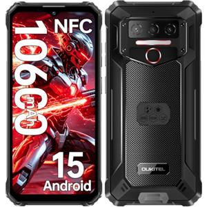 OUKITEL WP23S Rugged Smartphone 10600mAh, 6,52" HD+ Cellulare Antiurto | Android 15 Telefono Indistruttibile 16GB+64GB/1TB, Fotocamera 13MP, Impermeabile IP68/IP69K, 4G Dual SIM/OTG/NFC/Face ID/GPS