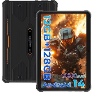 HOTWAV R8 Rugged Tablet 10.1 pollici Android 14 Tablet PC Robusto | 10800mAh Tablet 12GB+128GB 1TB Espandibile IP68/69K Tablet Impermeabile 13MP 4G Dual SIM 5G WiFi Face ID/OTG/GPS