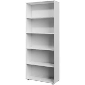 Casaria Libreria Scaffale Vela 190cm 5 Ripiani | Mobile Alto, Archiviazione Documenti, Ufficio, Soggiorno, Anti Rovesciamento, 5 Mensole, Bianco, Design, Portaoggetti
