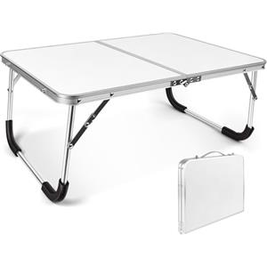Aomig Tavolo da Campeggio Pieghevole 61x41x27cm, Tavolo da Picnic in Alluminio, Tavolini Pieghevoli a Valigetta con Maniglia per Barbecue, Pesca e Festa