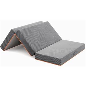 Vesgantti Materasso Pieghevole in Gel Memory Foam 70x195x15cm | Adatto per il Viaggio, il Campeggio, il Letto per gli Ospiti, Dotato di Maniglie per Facilitare lo Spostamento