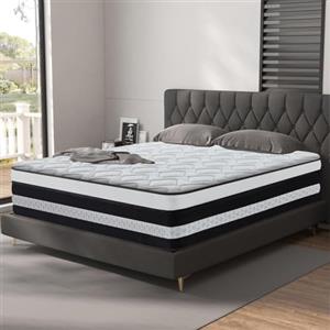 YIDATONG Materasso Matrimoniale 160x200 Altezza 30 cm, Certificato OEKO-TEX, materasso a Molle e Schiuma, materassi Memory, Media Rigidità H3, Materassi Ortopedico e Ergonomico, Ipoallergenico e Traspirante