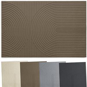 Zenacasa - Zerbino Ingresso Antiscivolo 40x60 cm - Marrone | Assorbente · Lavabile in lavatrice · Antiscivolo · Oeko-Tex Certificato