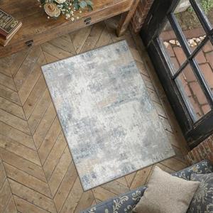PureCozy Zerbino Ingresso Esterno Tappeto 60x90cm Blu Moderno | Lavabile in Lavatrice Antiscivolo Astratto Naturale Carpet,Cameretta Scendiletto Camera da Letto Cucina Pelo Corto