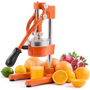 CO-Z Spremiagrumi Manuale Professionale Spremi Melograno Arancio Spremiagrumi a Leva Acciaio per Casa, Ristorante, Bar (arancia)