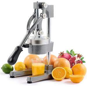 CO-Z Spremiagrumi Manuale Professionale Spremi Melograno Arancio Spremiagrumi a Leva Acciaio per Casa, Ristorante, Bar (grigio)
