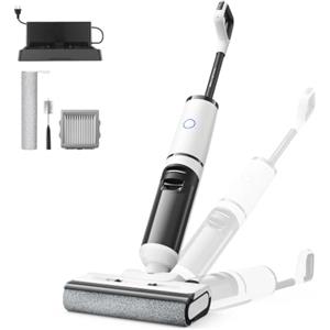 Vozascly W15 Pro Aspirapolvere Lavapavimenti, 3 in 1 Aspirapolvere Senza Fili Intelligente, 18kPa, 40min, Autopulente, Sdraiarsi a 180°, 5mm Pulizia dei Bordi, Potente Aspirazione per Rifiuti Secchi e Umidi