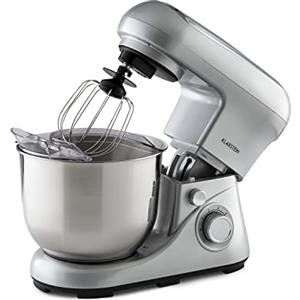 Klarstein Planetaria Professionale, Impastatrice Planetaria 5 Litri con Ciotola, Impastatrice Professionale 1300W per Pizza e Dolci a 6 Velocità, Pane con Gancio e Frusta