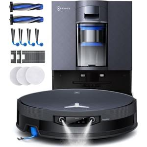 ECOVACS X12 OMNICYCLONE Care Complete Robot Aspirapolvere Lavapavimenti | Aspirazione da 22000 Pa, FocusJet anti-macchie, PowerBoost ultrarapido, OZMO ROLLER Gen 3 Rullo Esteso, PureCyclone 2.0